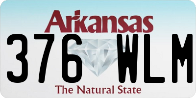 AR license plate 376WLM