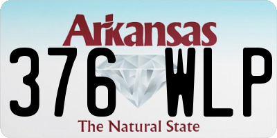 AR license plate 376WLP