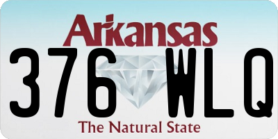 AR license plate 376WLQ