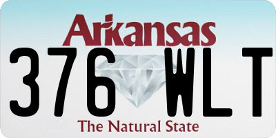 AR license plate 376WLT