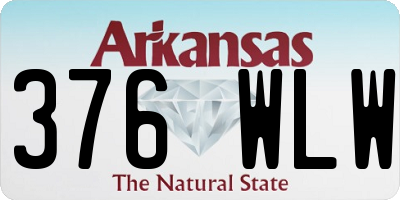 AR license plate 376WLW
