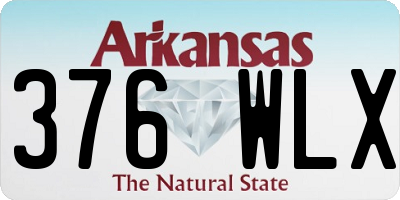 AR license plate 376WLX