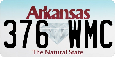 AR license plate 376WMC