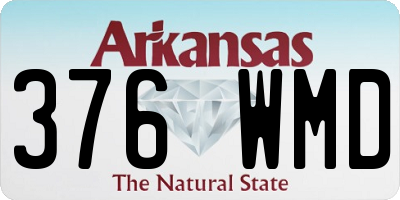 AR license plate 376WMD