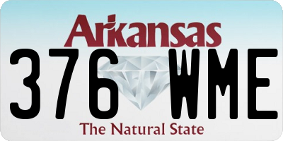 AR license plate 376WME