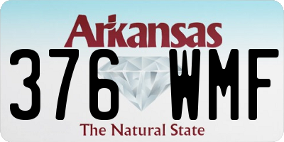 AR license plate 376WMF