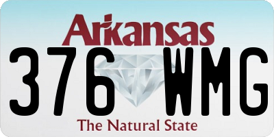 AR license plate 376WMG