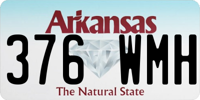 AR license plate 376WMH