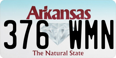 AR license plate 376WMN