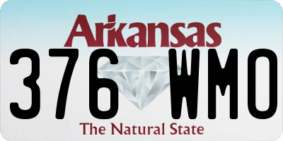 AR license plate 376WMO