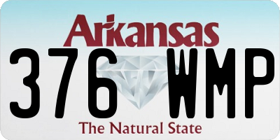AR license plate 376WMP