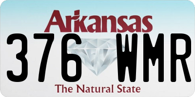 AR license plate 376WMR