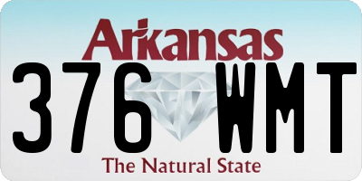 AR license plate 376WMT