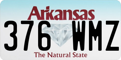 AR license plate 376WMZ