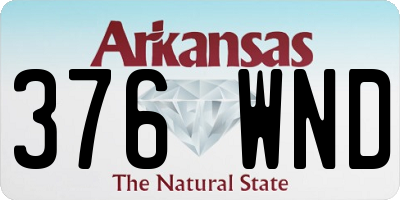 AR license plate 376WND
