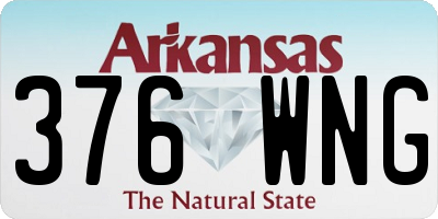 AR license plate 376WNG
