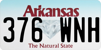 AR license plate 376WNH