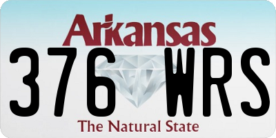 AR license plate 376WRS
