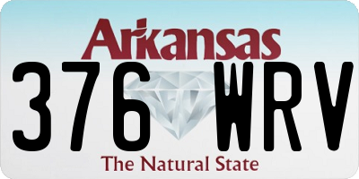 AR license plate 376WRV