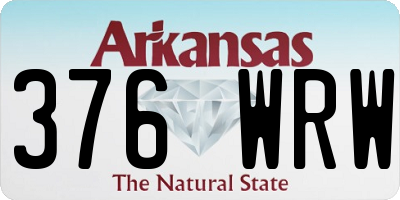AR license plate 376WRW