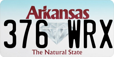 AR license plate 376WRX