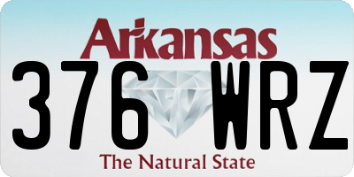 AR license plate 376WRZ