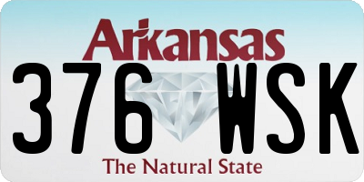 AR license plate 376WSK
