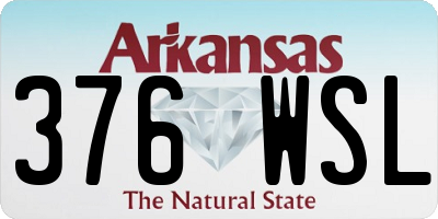 AR license plate 376WSL