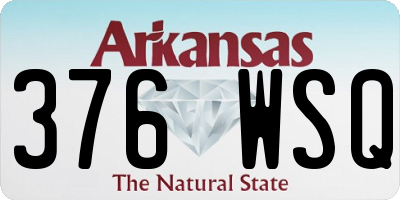 AR license plate 376WSQ