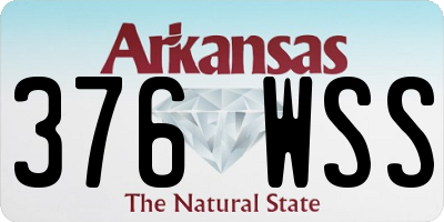 AR license plate 376WSS