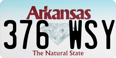 AR license plate 376WSY