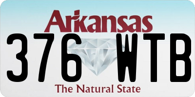 AR license plate 376WTB