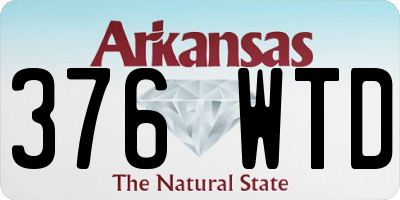 AR license plate 376WTD