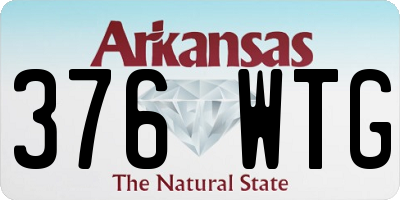 AR license plate 376WTG