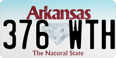 AR license plate 376WTH