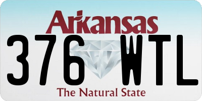 AR license plate 376WTL