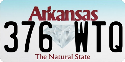AR license plate 376WTQ