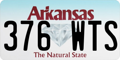 AR license plate 376WTS