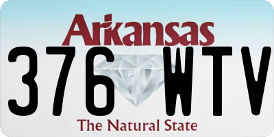 AR license plate 376WTV