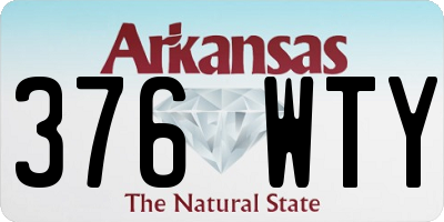 AR license plate 376WTY
