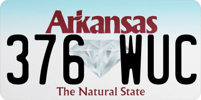 AR license plate 376WUC