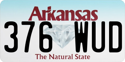 AR license plate 376WUD