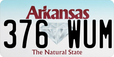 AR license plate 376WUM