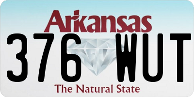 AR license plate 376WUT