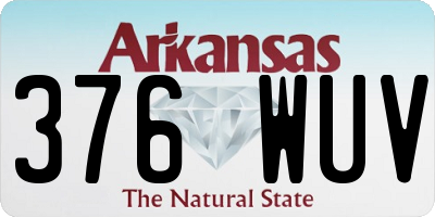 AR license plate 376WUV