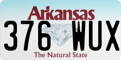 AR license plate 376WUX