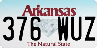 AR license plate 376WUZ