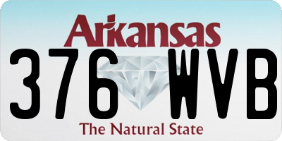 AR license plate 376WVB