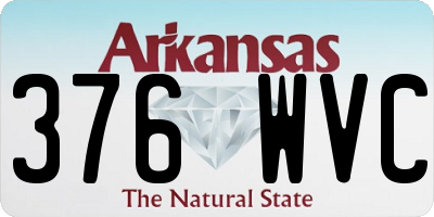 AR license plate 376WVC