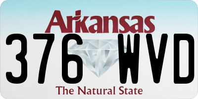 AR license plate 376WVD